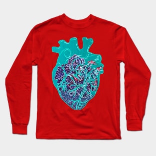 Heart Terrarium Peperomia Long Sleeve T-Shirt